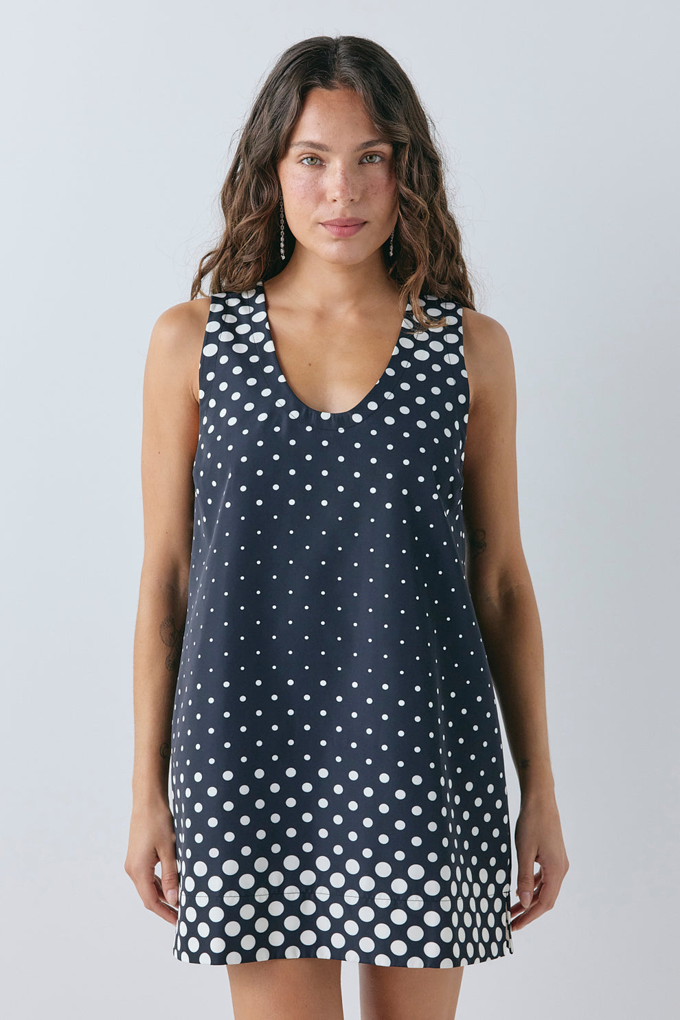 Porter Mini Dress Polka Dot