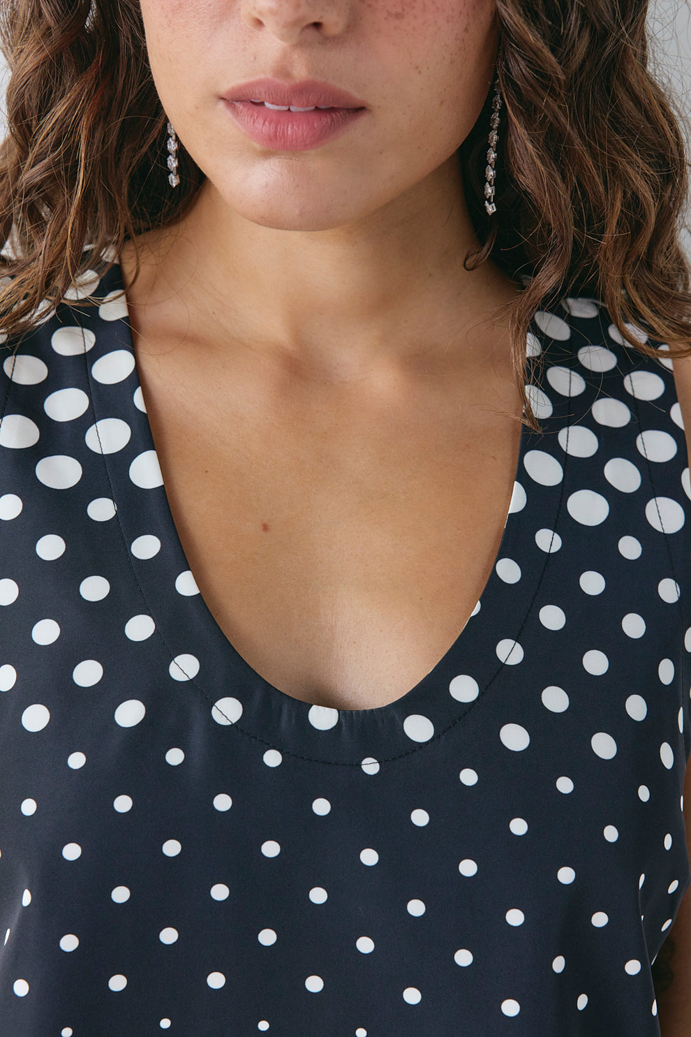 Porter Mini Dress Polka Dot