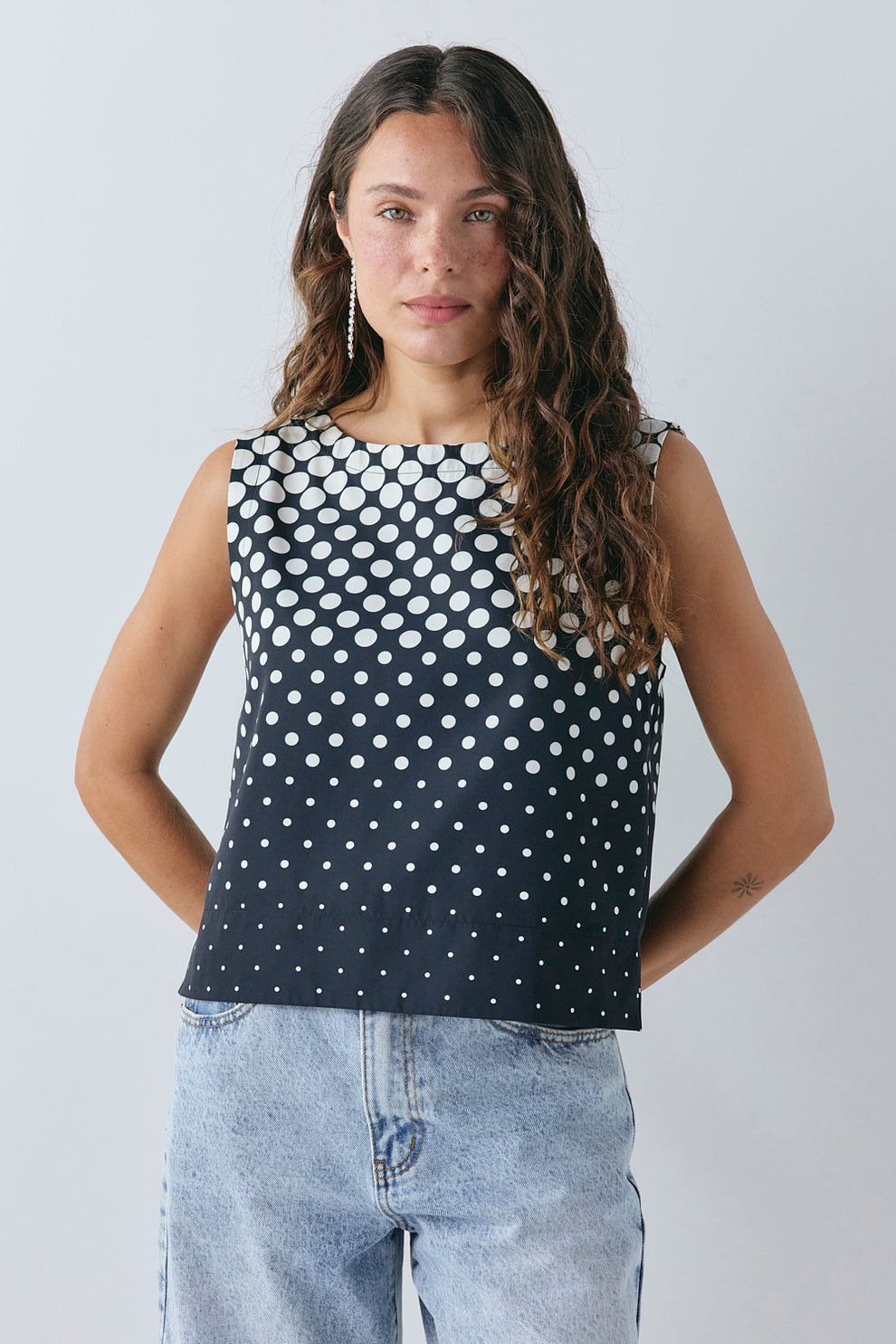 Vida Top Polka Dot