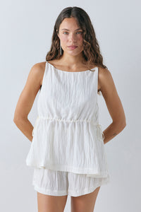 Indi Top Crinkle Cream