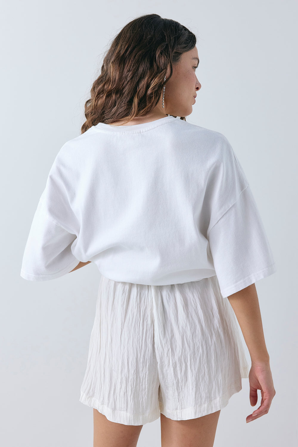 Annika Shorts Crinkle Cream 