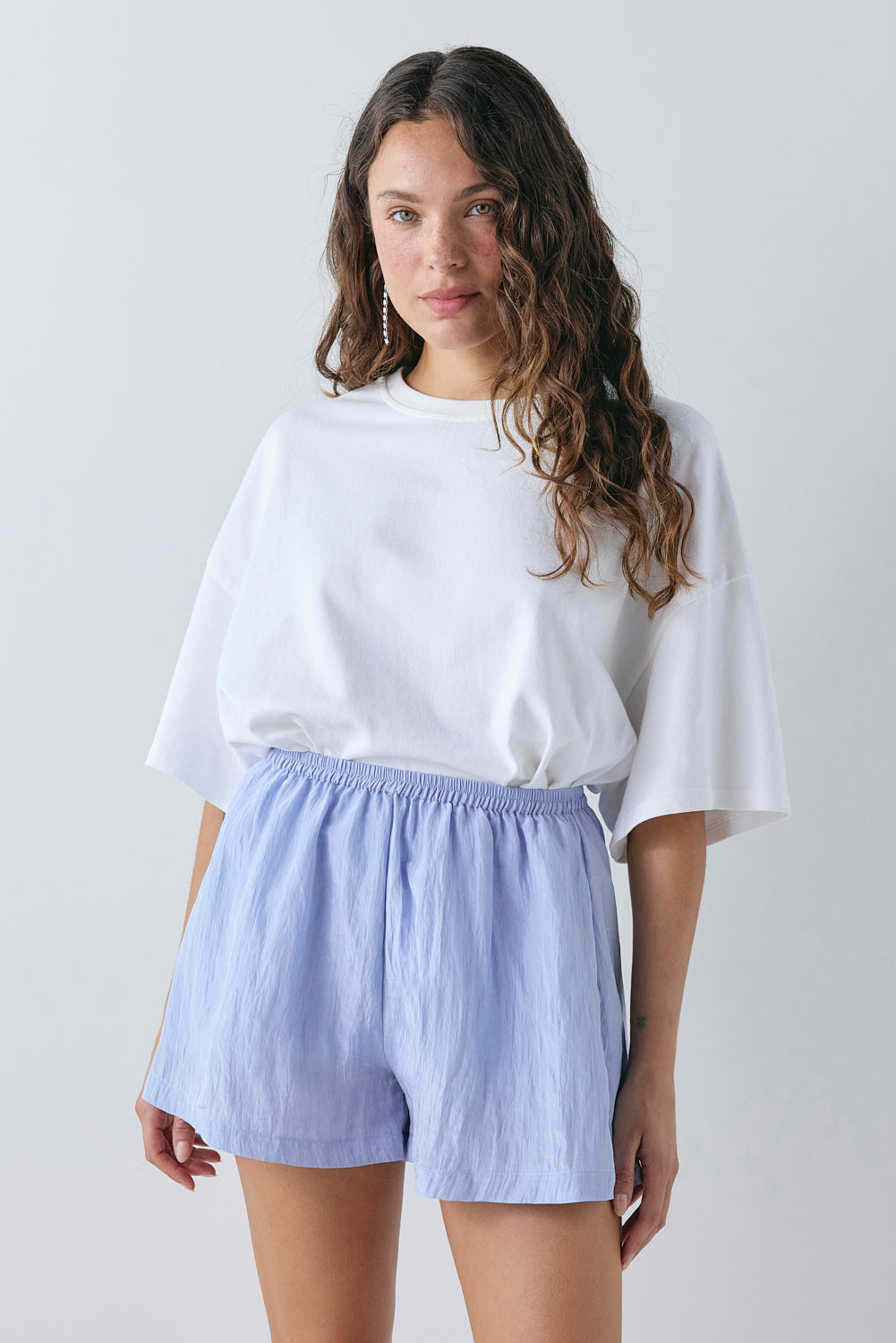 Annika Shorts Crinkle Blue 