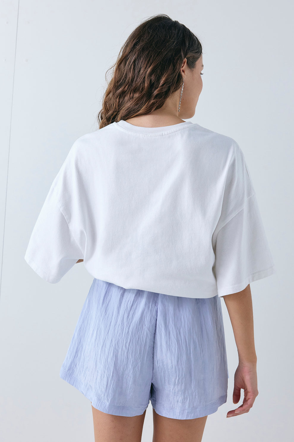 Annika Shorts Crinkle Blue 