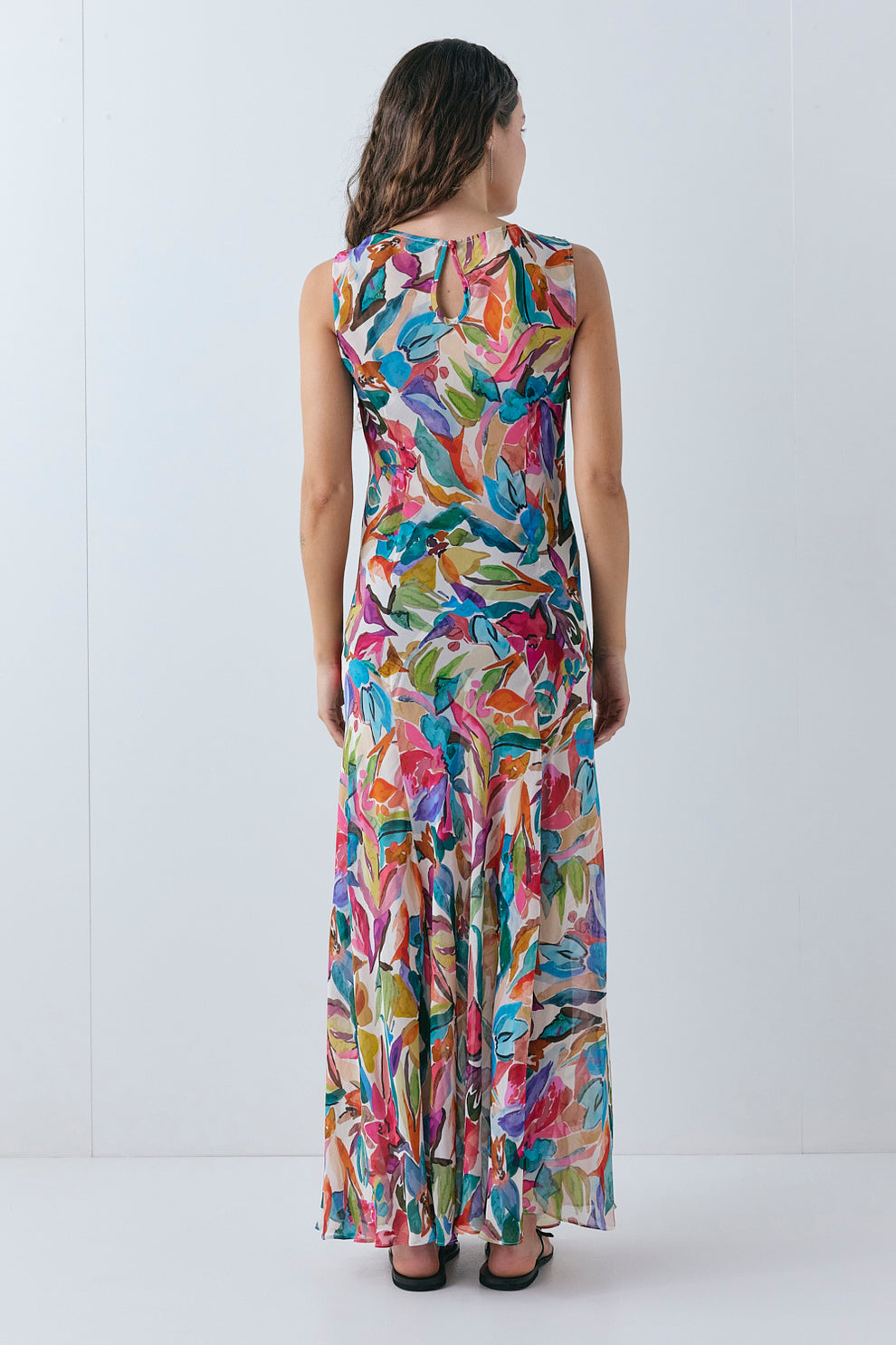 Mina Sheer Maxi Dress Fresco