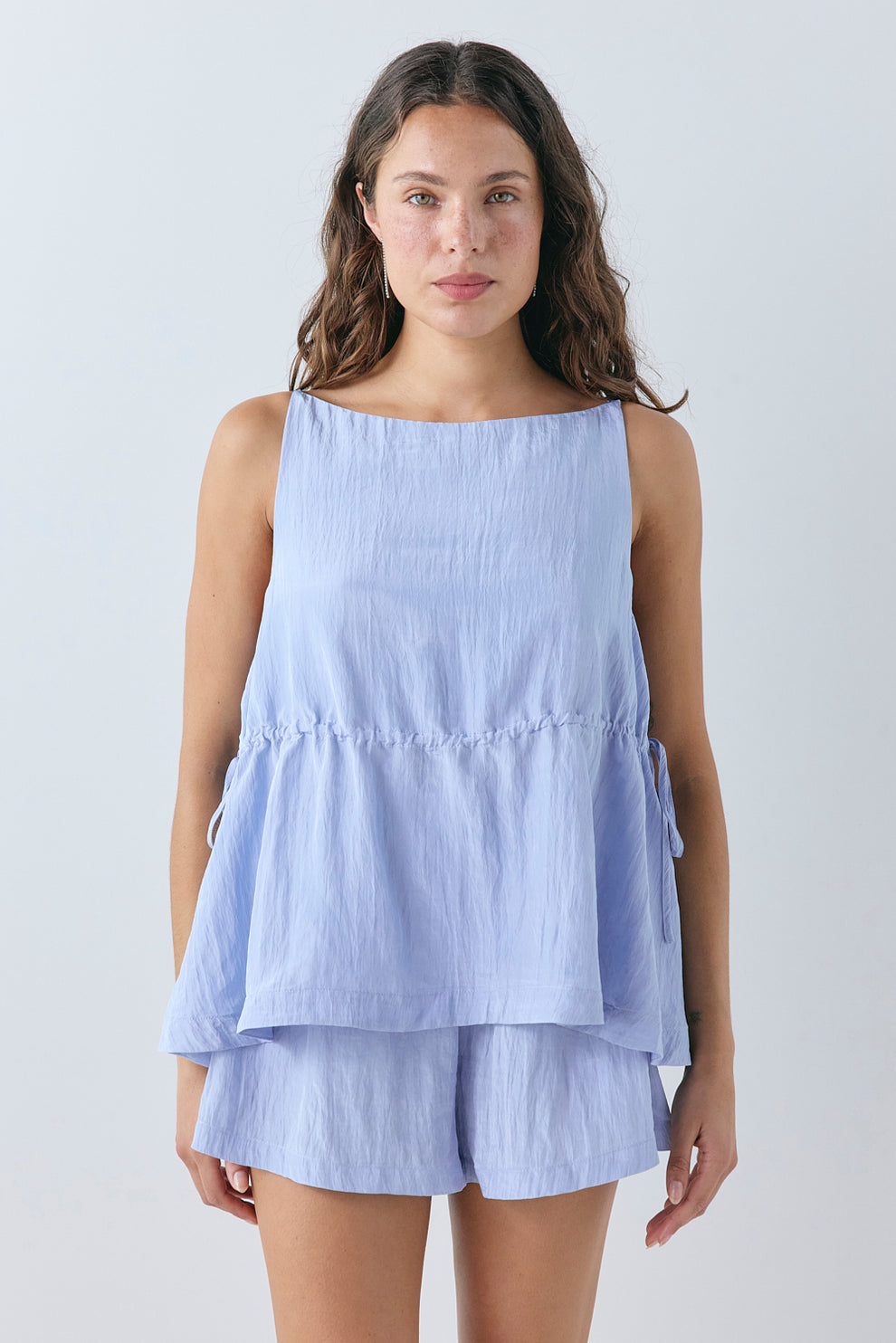 Indi Top Crinkle Blue 