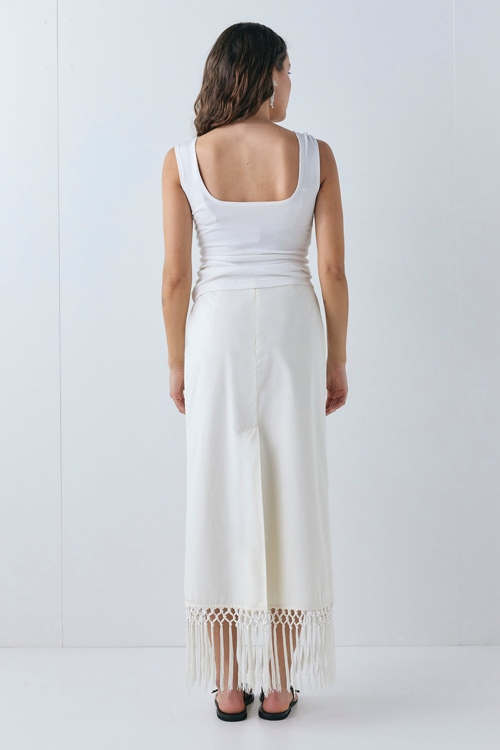 Billie Midi Skirt Cream 