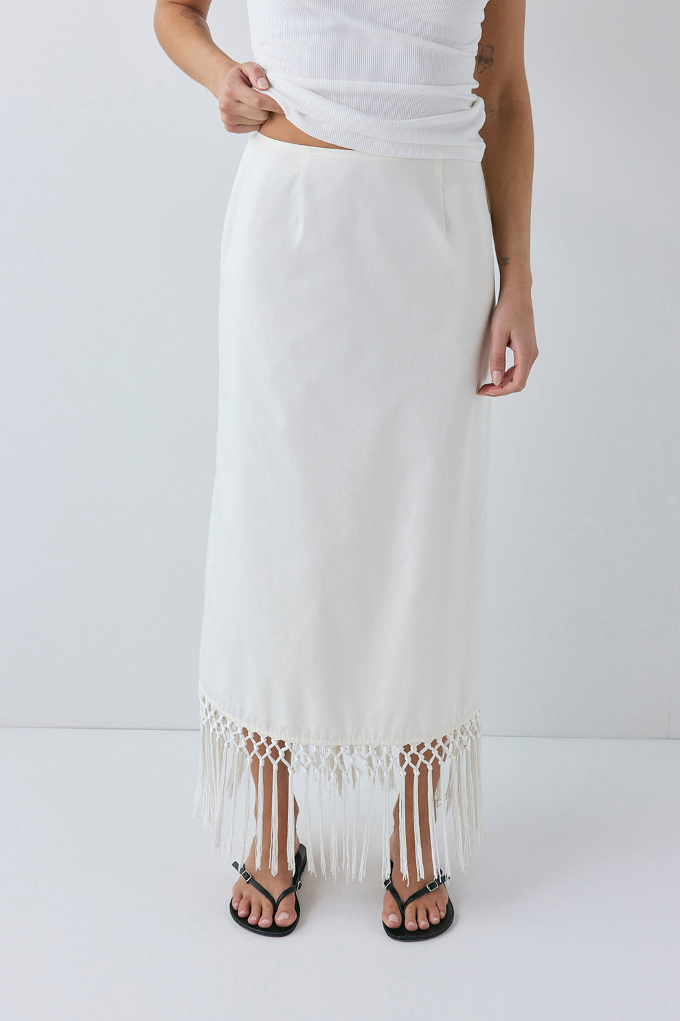 Billie Midi Skirt Cream 