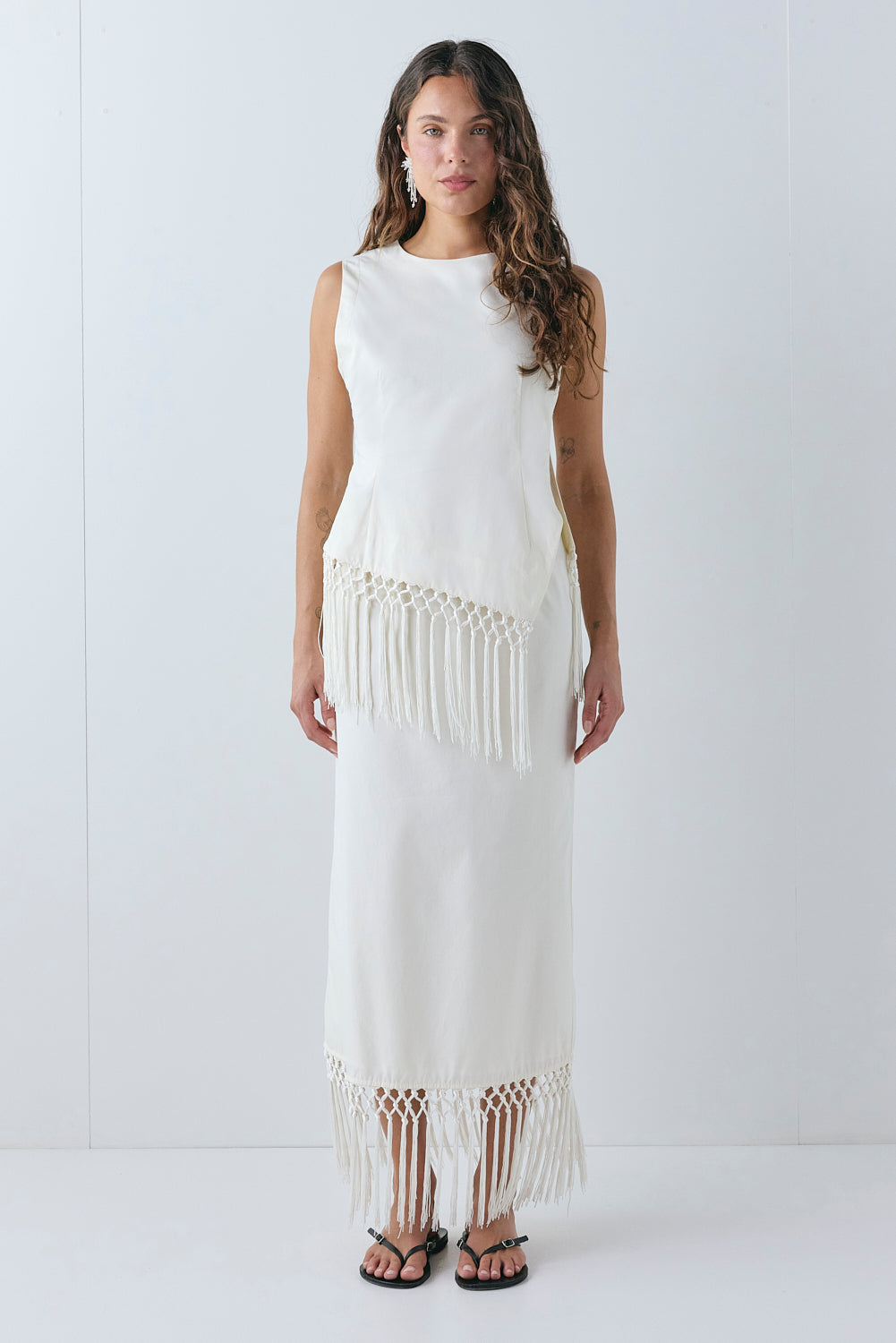 Marci Top Cream - size:Stephanie:AU 6 / US 2