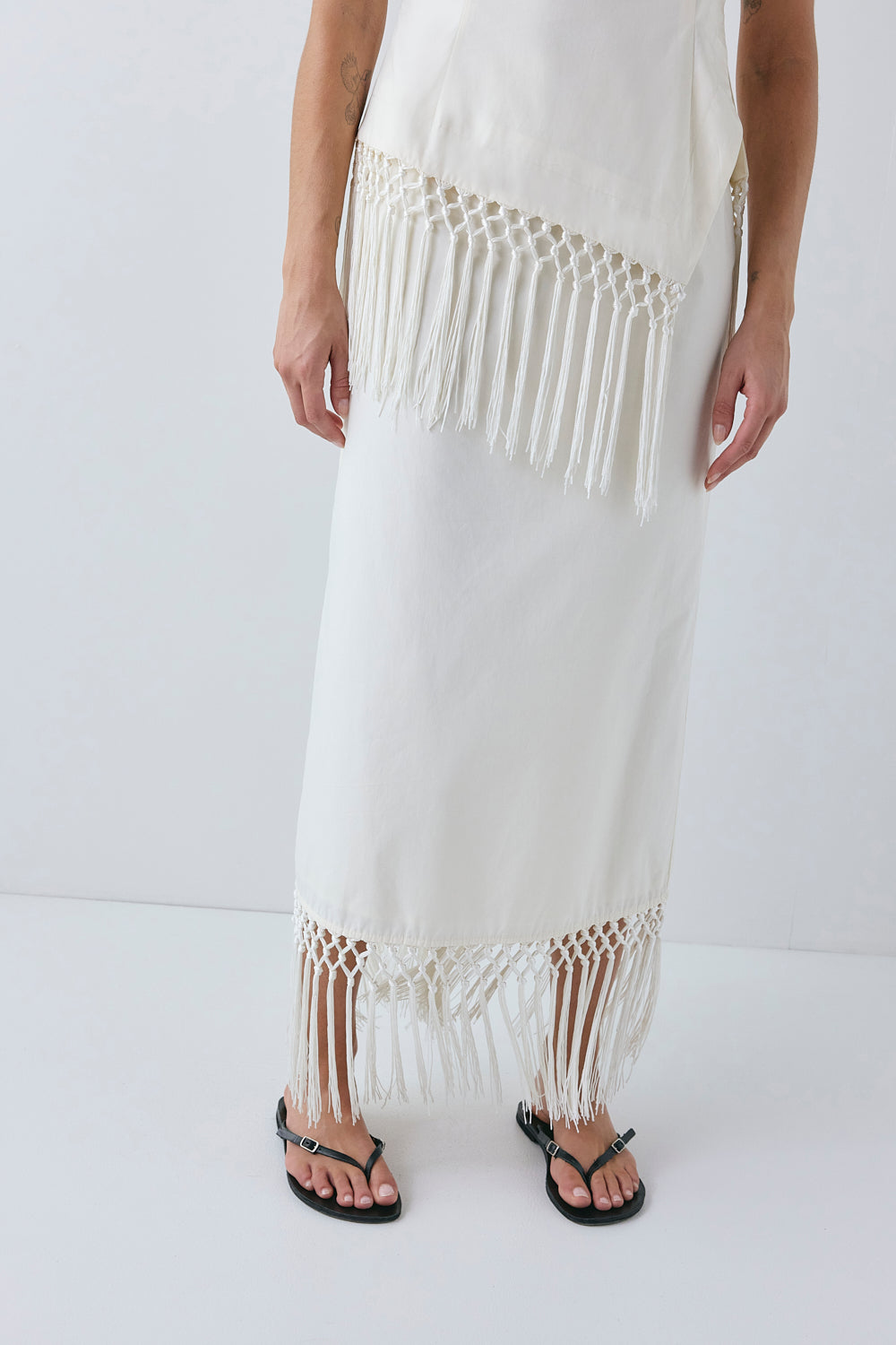 Billie Midi Skirt Cream 