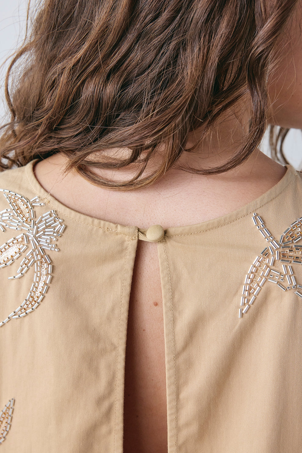 Arlie Beaded Top Palm