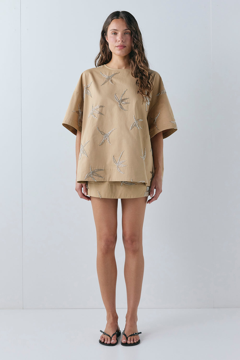 Arlie Beaded Top Palm - size:Stephanie:AU 6 / US 2