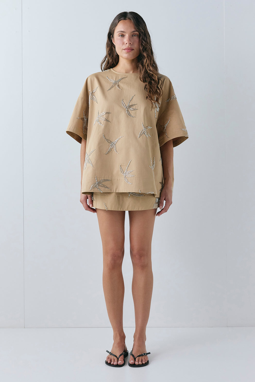 Arlie Beaded Top Palm - size:Stephanie:AU 6 / US 2