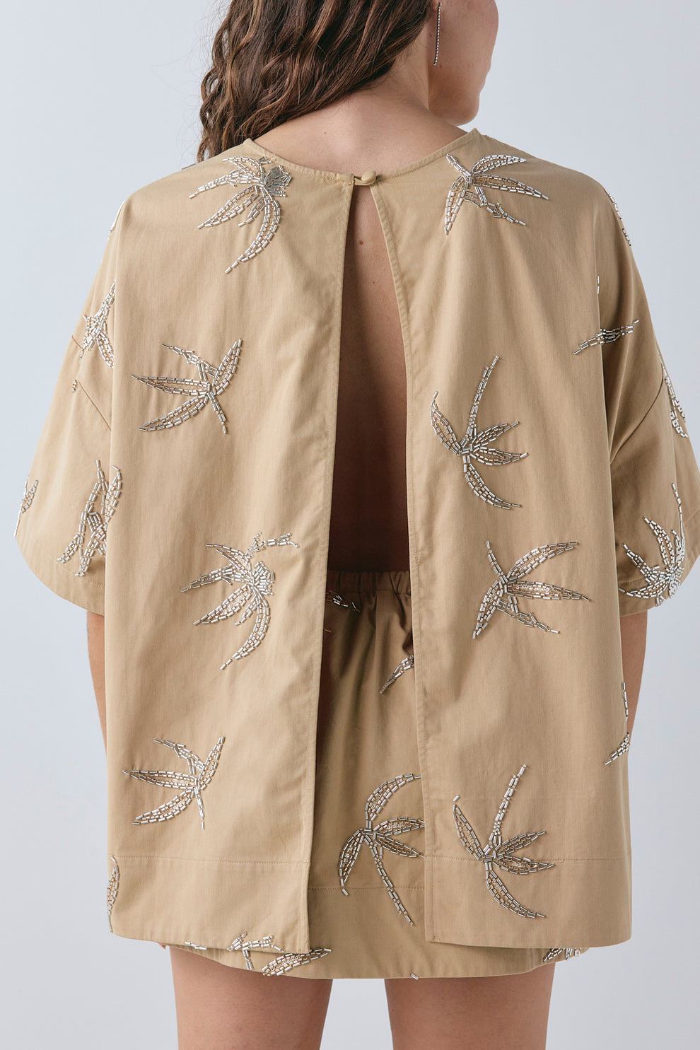 Arlie Beaded Top Palm