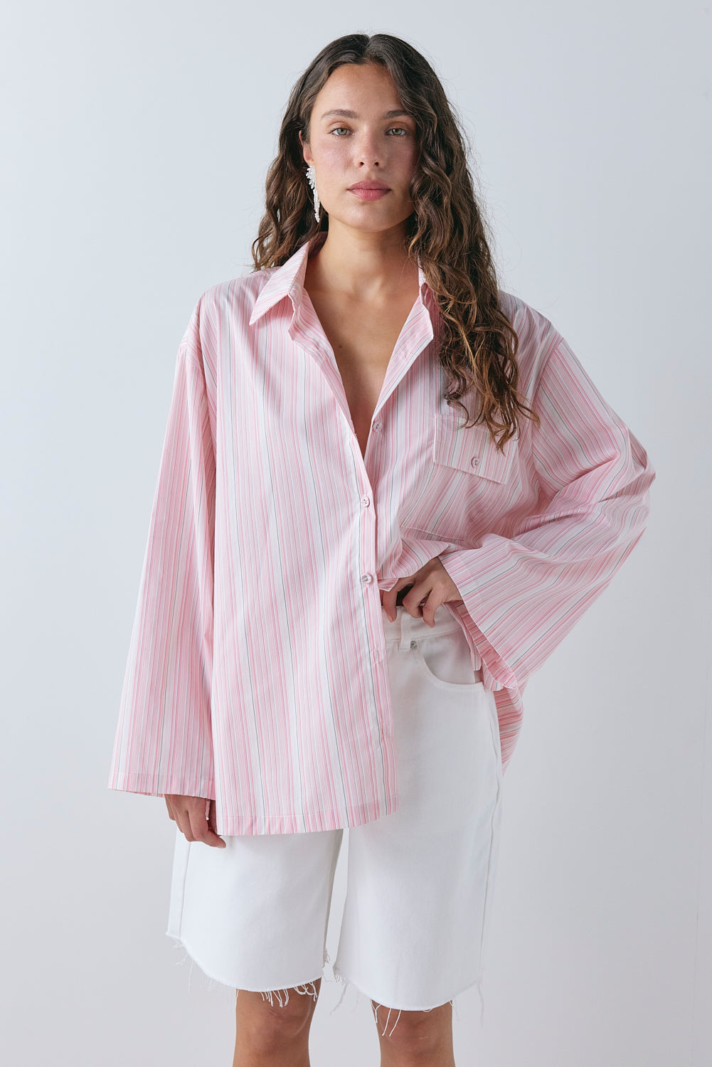 Vale Shirt Pink Stripe 