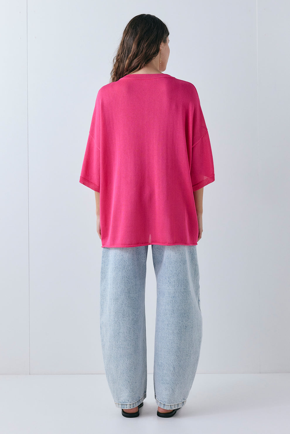 Willow Knit Tee Fuchsia 