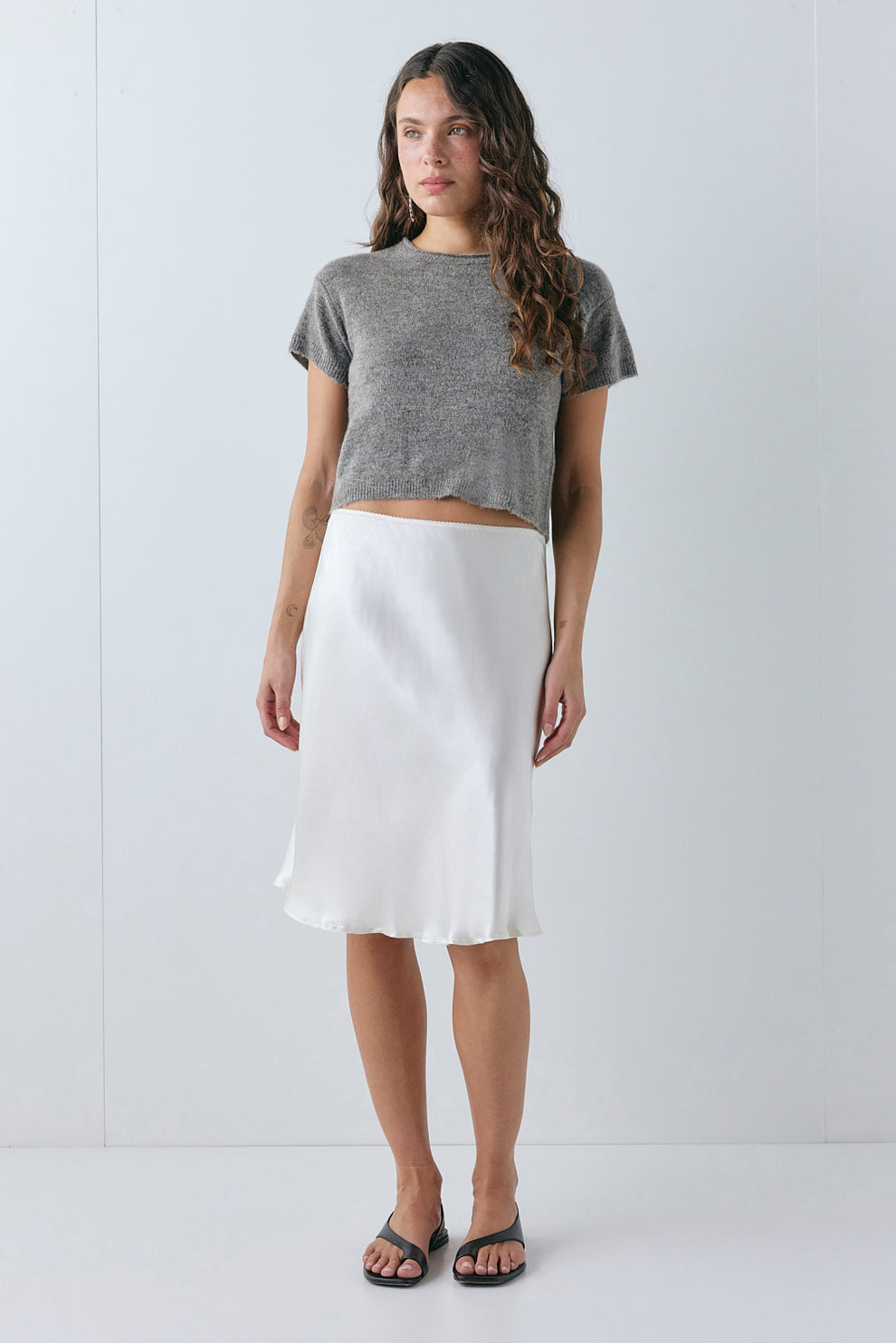 Blaine Knit Top Grey 