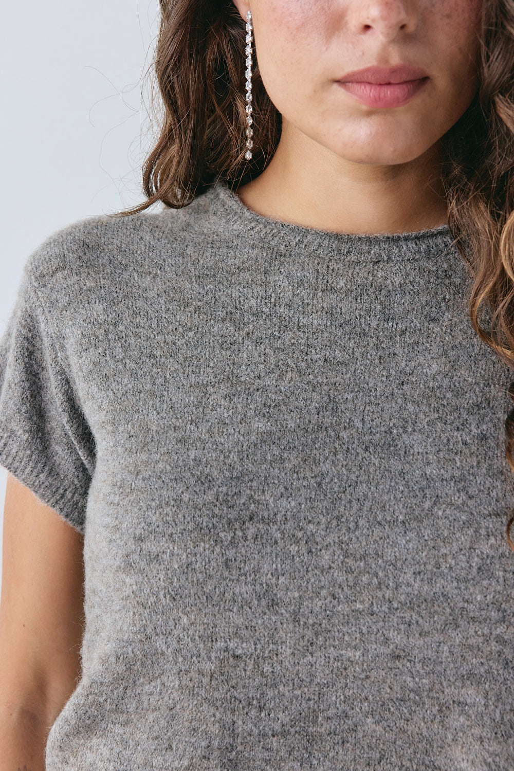 Blaine Knit Top Grey 