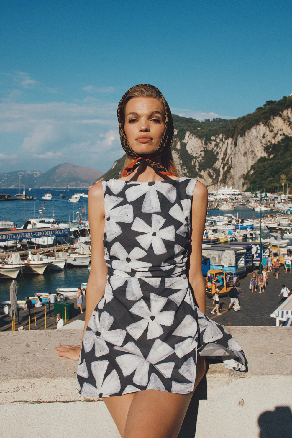 Angele Mini Dress Fiore – VRG GRL