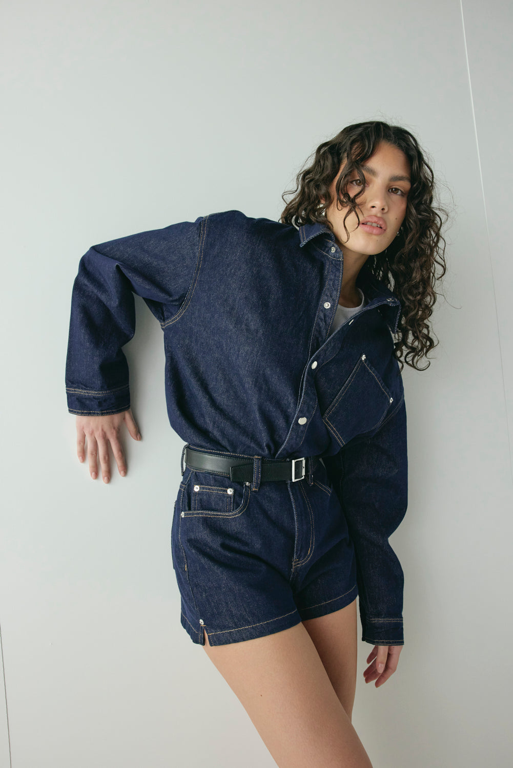 Rhea Denim Shorts Indigo – VRG GRL