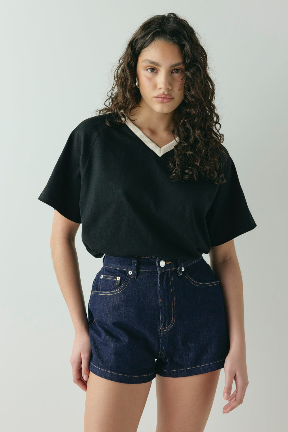 Rhea Denim Shorts Indigo - size:Kiara:8