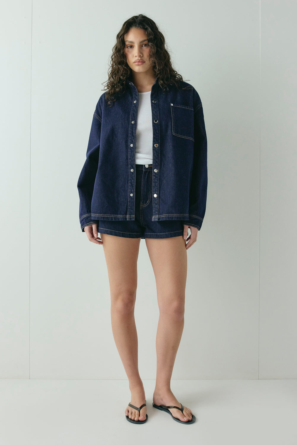 Rhea Denim Shorts Indigo