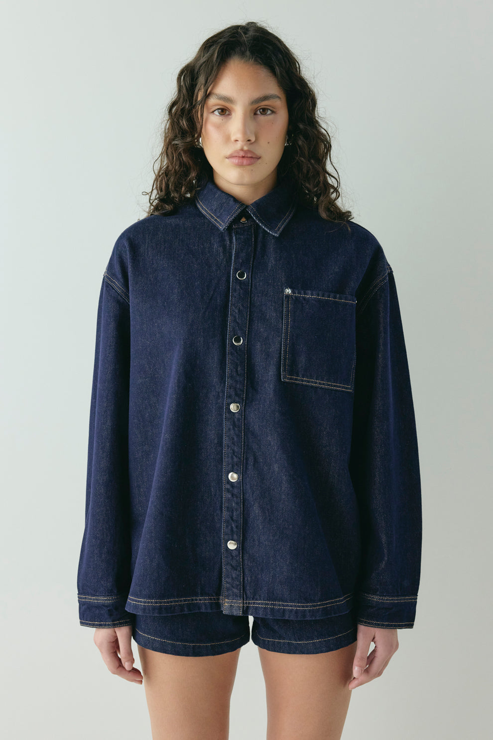 Jac Denim Utility Shirt Indigo