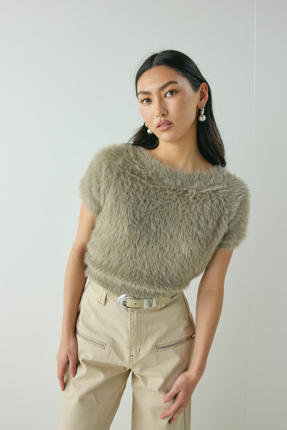 Nadine Knit Top Smoke