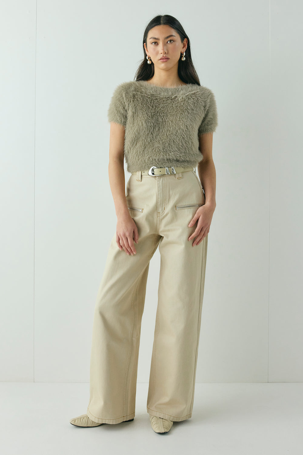 Nadine Knit Top Smoke