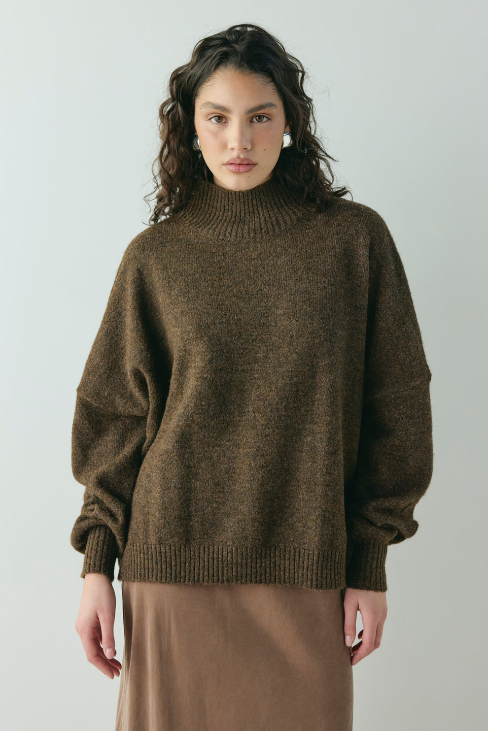 Yumi Knit Jumper Coffee