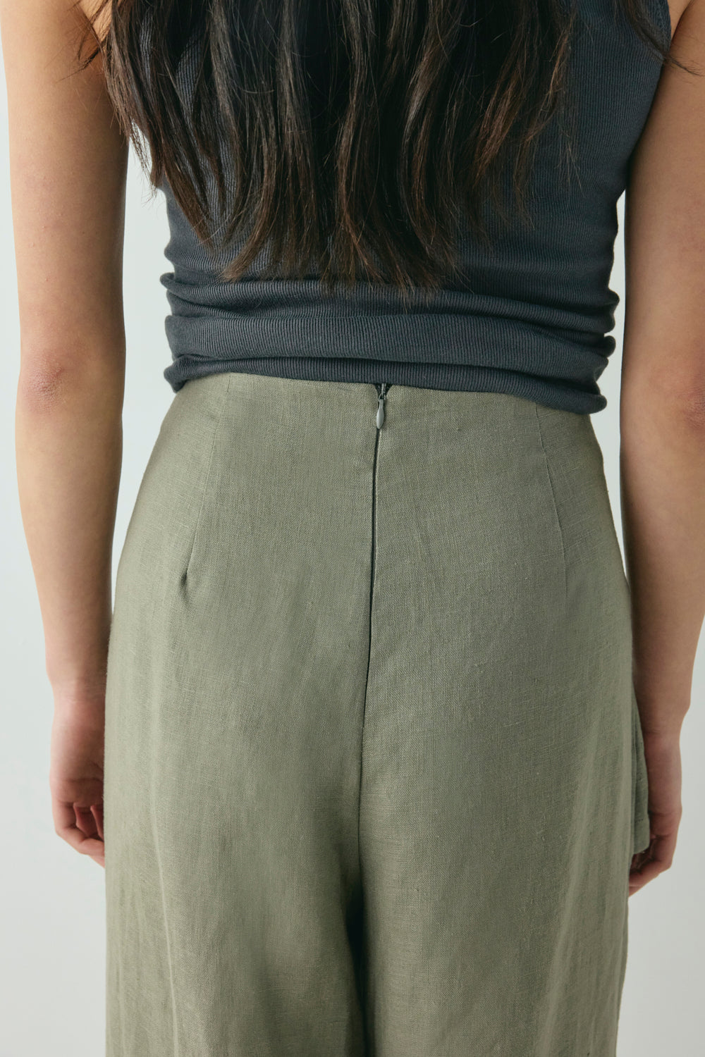 Musa Linen Pants Khaki