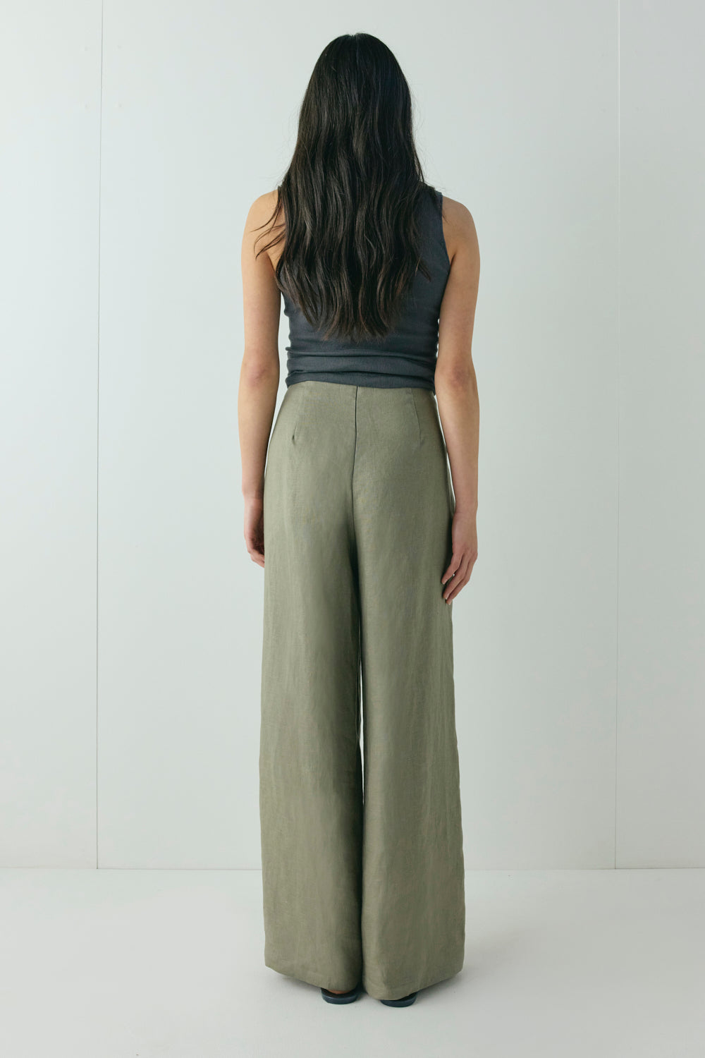 Musa Linen Pants Khaki