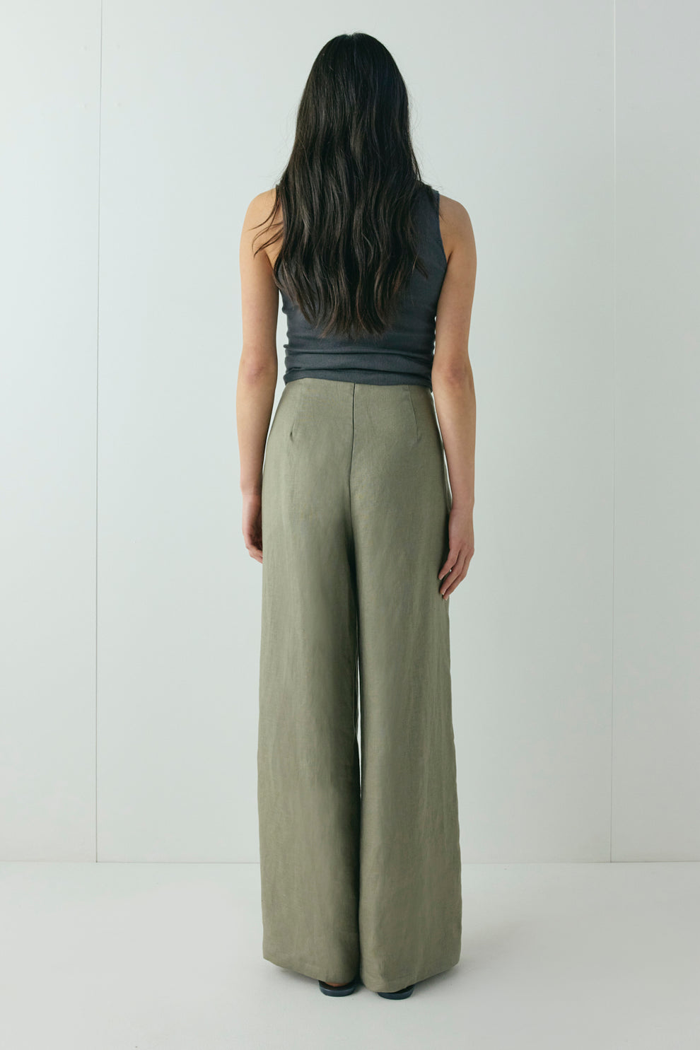 Musa Linen Pants Khaki