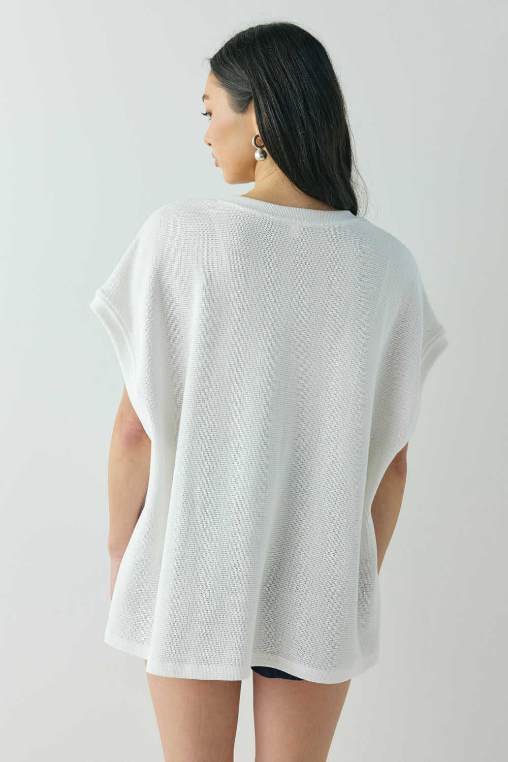 Lori Waffle Tank White