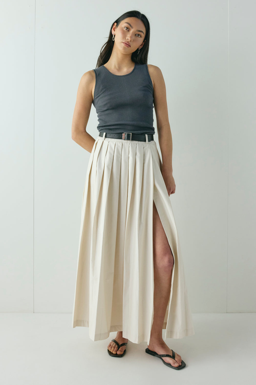 Delphi Maxi Skirt Cream - size:Nami:AU 6 / US 2