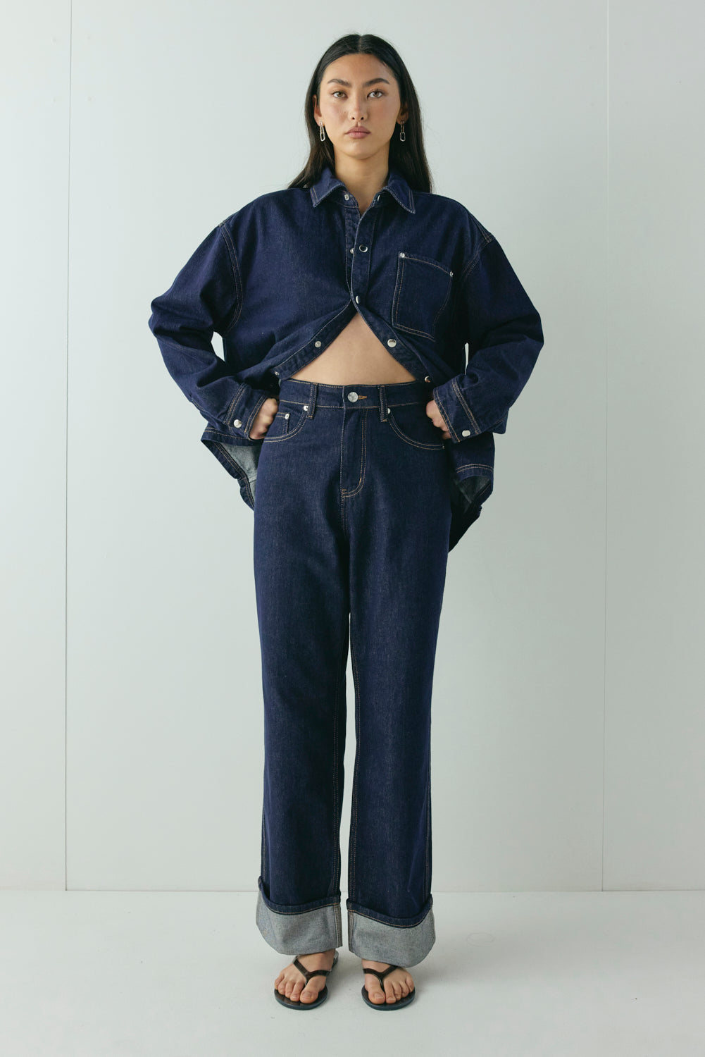 Manon Mid Rise Denim Jeans Indigo