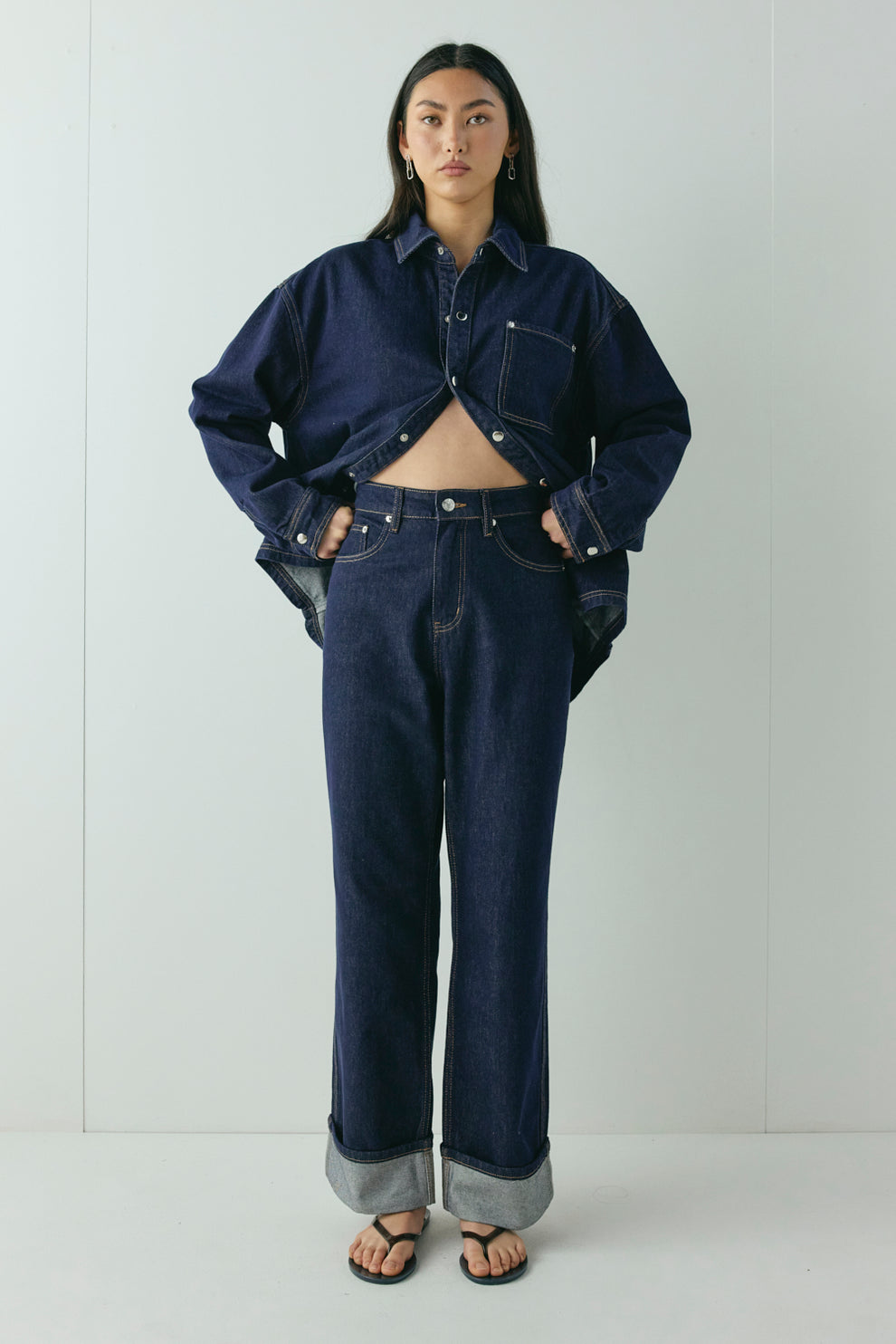 Manon Mid Rise Denim Jeans Indigo
