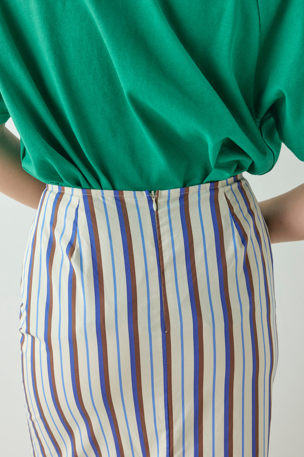 Billie Midi Skirt Stripe
