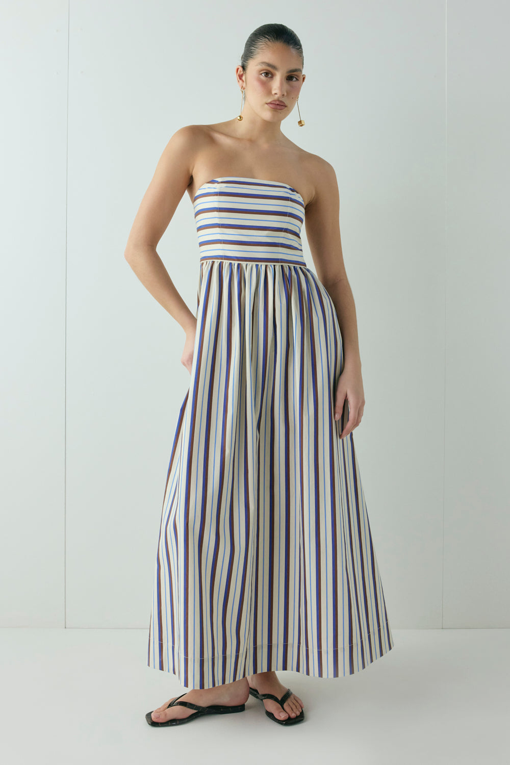 Sylvie Midi Dress Stripe