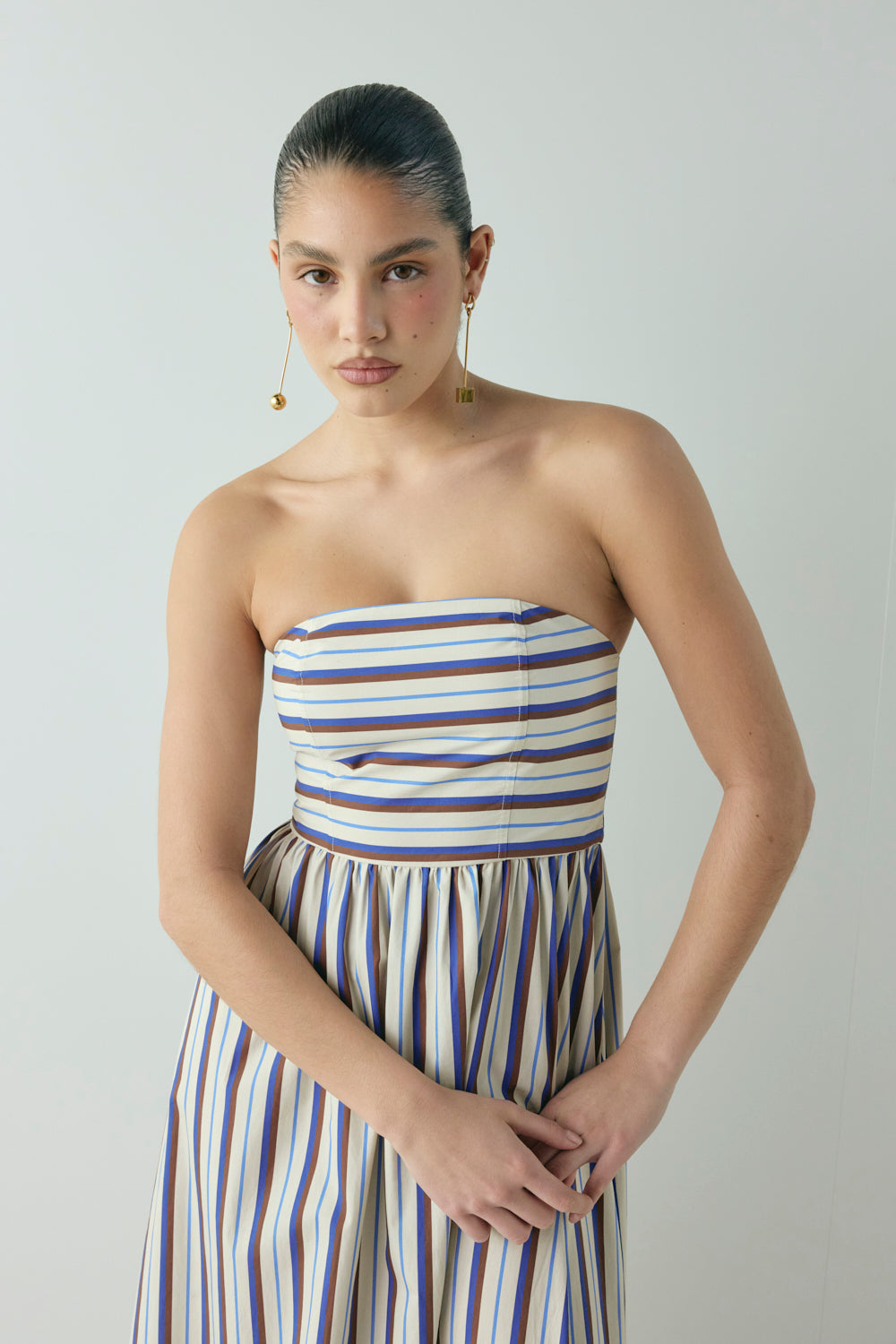 Sylvie Midi Dress Stripe