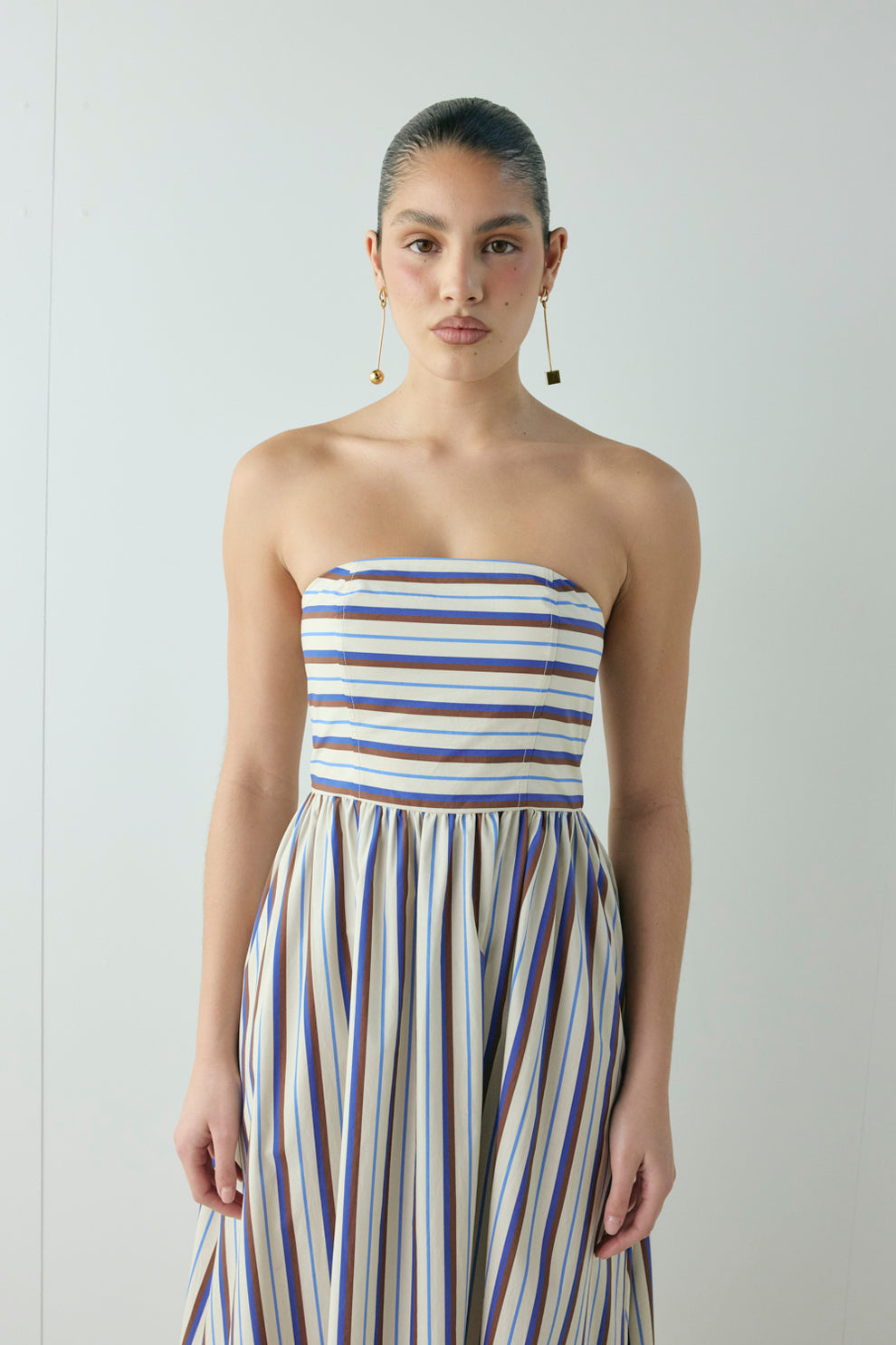 Sylvie Midi Dress Stripe