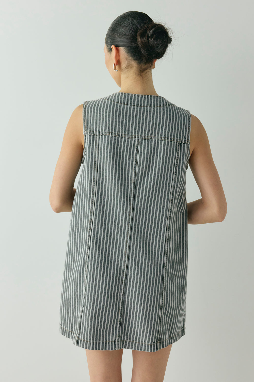 Aston Denim Mini Dress Stripe