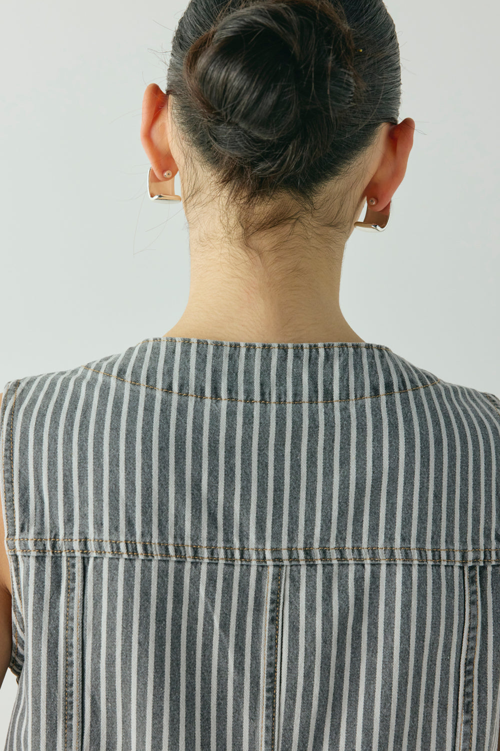 Aston Denim Mini Dress Stripe