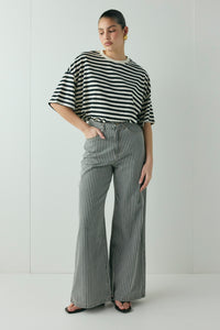 Aston High Rise Denim Jeans Stripe
