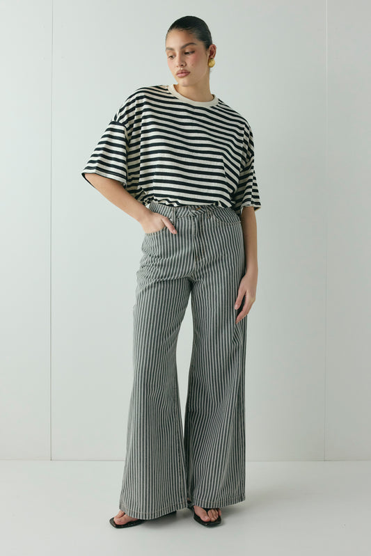 Aston Denim Jeans Stripe - size:Kiara:AU 8 / US 4
