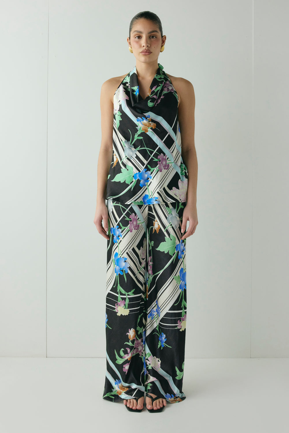 Phoenix Satin Top Zari