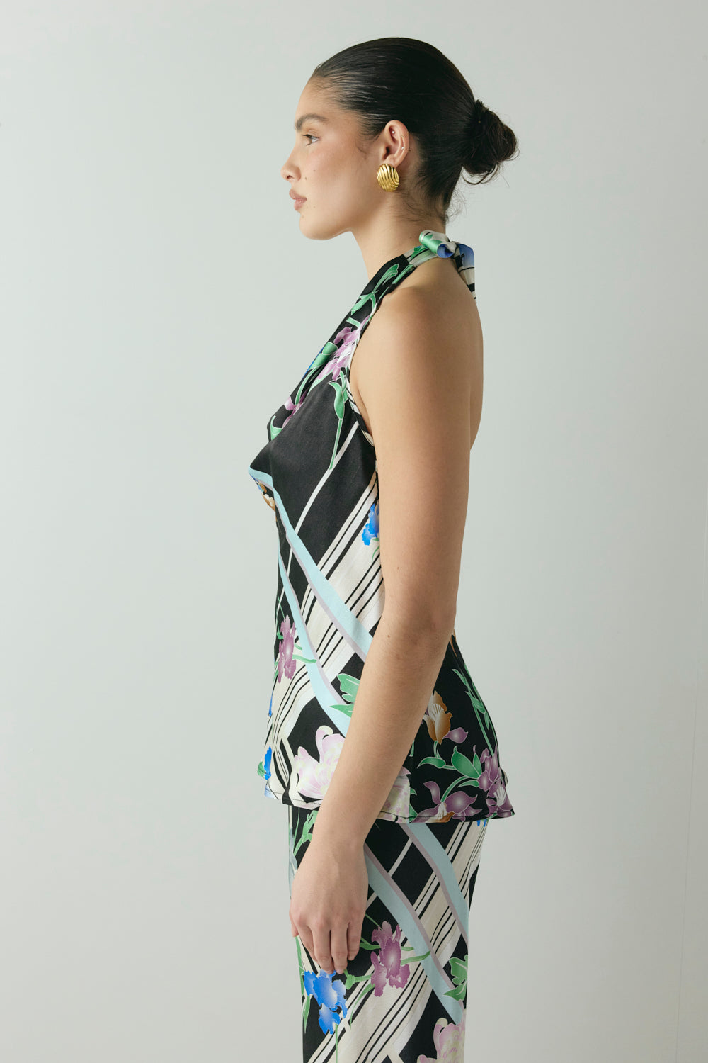 Phoenix Satin Top Zari