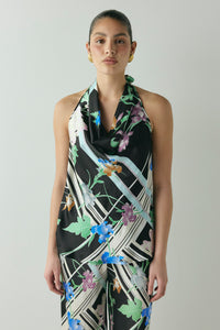 Phoenix Satin Top Zari