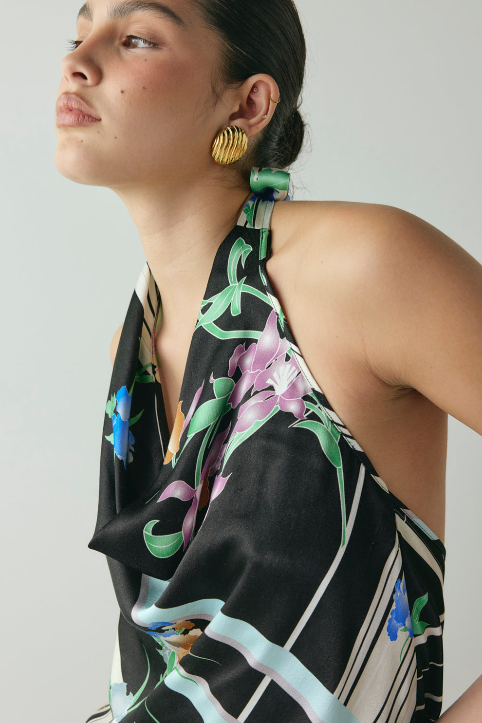 Phoenix Satin Top Zari