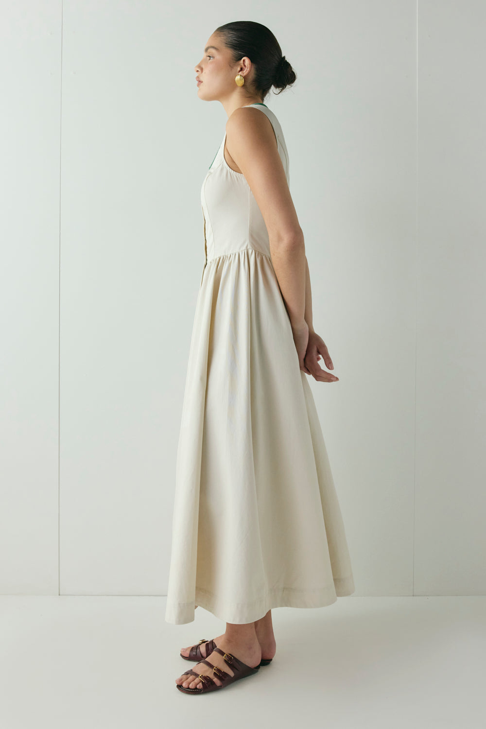 Reese Midi Dress Cream