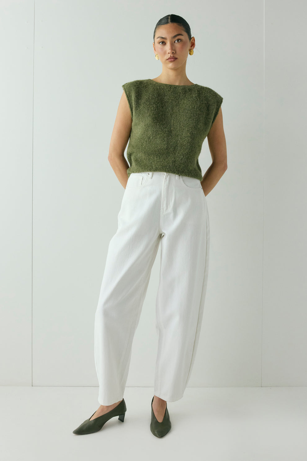 Greta Knit Top Olive